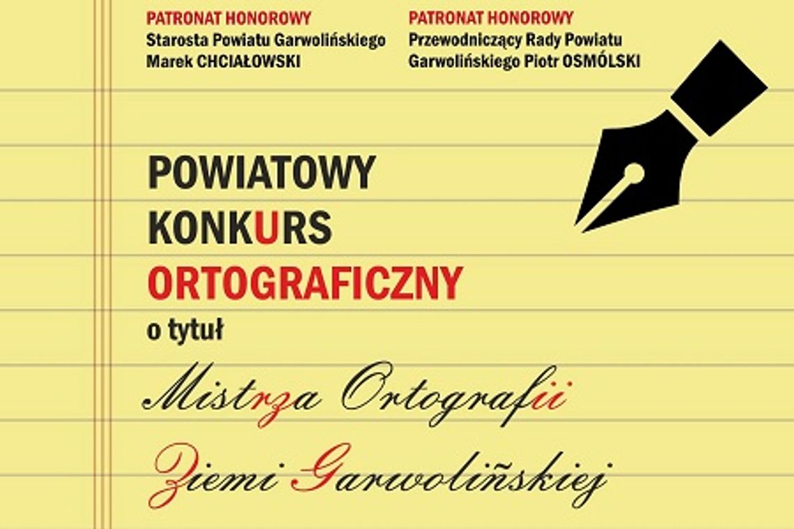 Mistrz ortografii poszukiwany