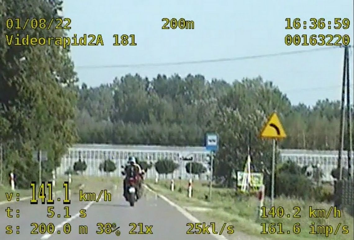 Motocyklem 141 km/h w terenie zabudowanym [wideo]