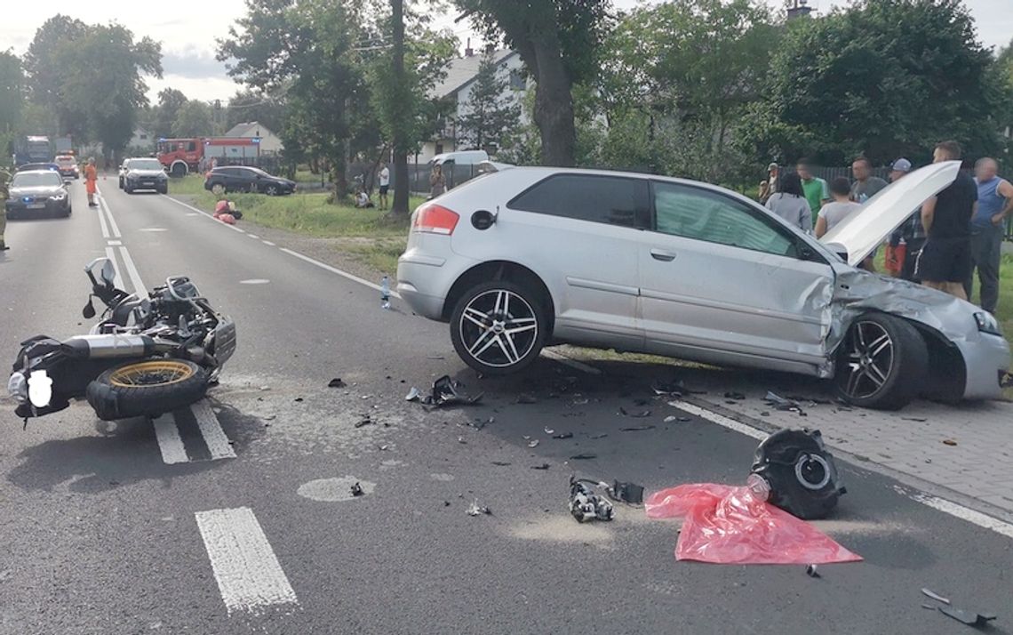 Motocyklista zabrany przez LPR