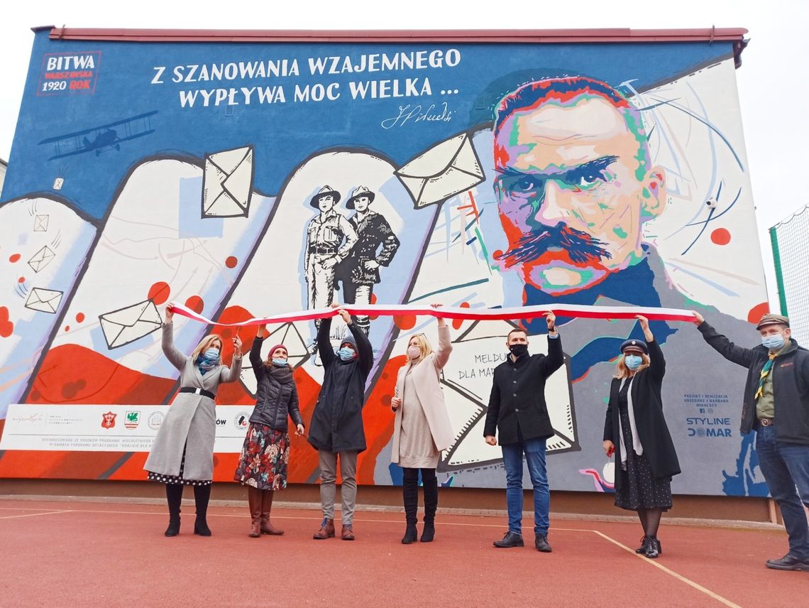 Mural na LO oficjalnie odsłonięty