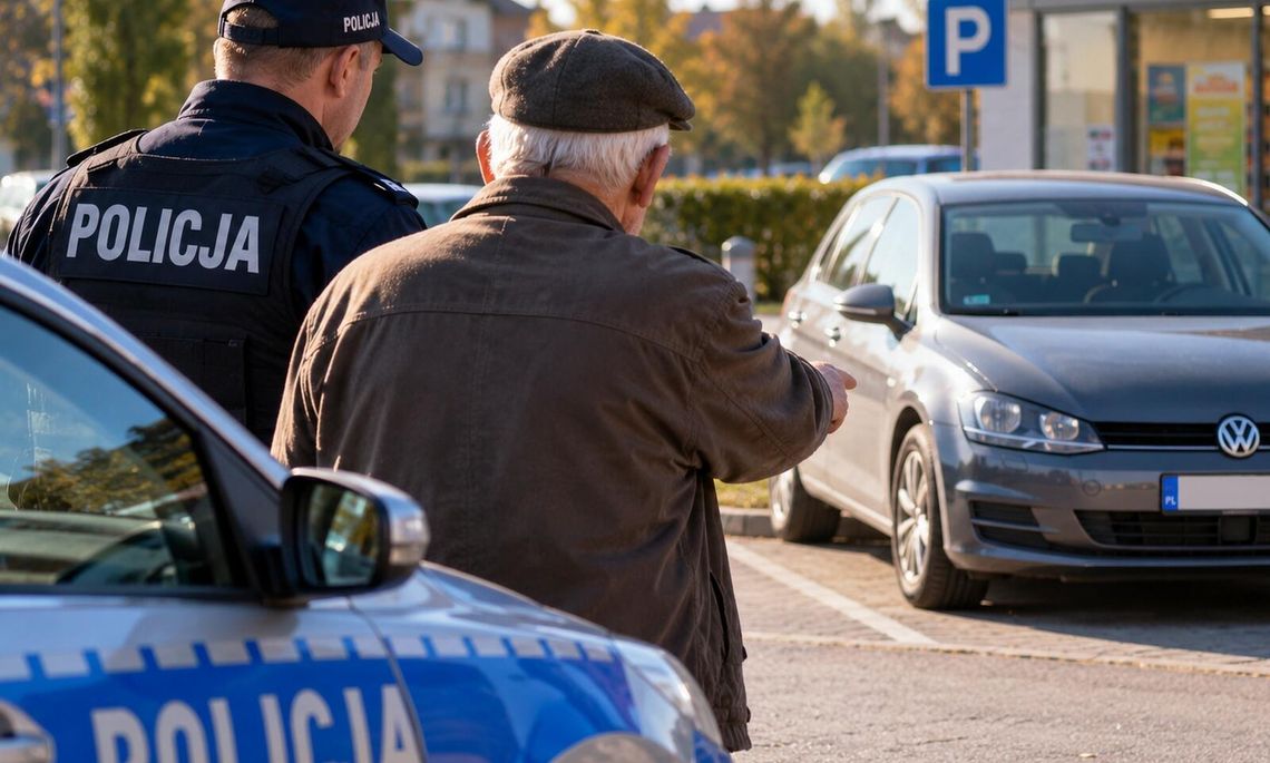 Myślał, że ukradli mu samochód. Policjanci z Pilawy szybko rozwikłali zagadkę
