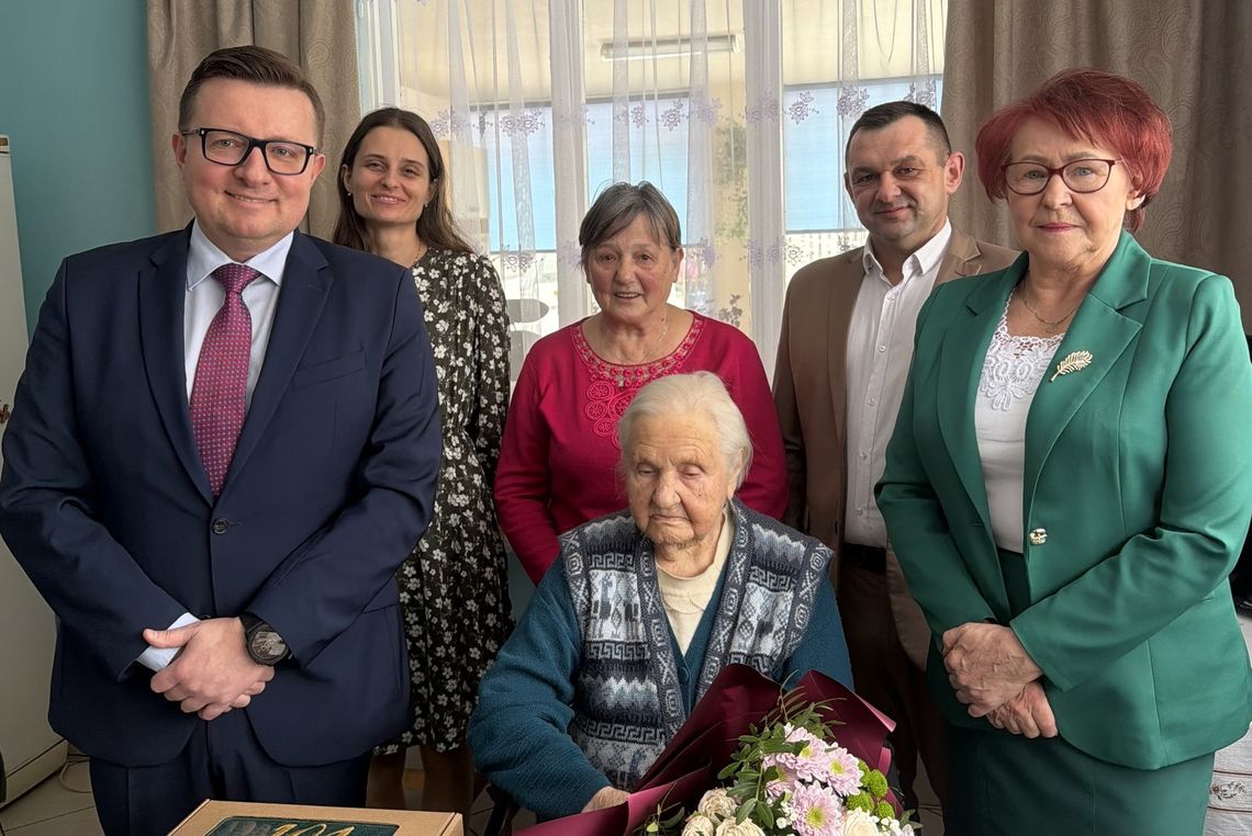 Najstarsza mieszkanka gminy Trojanów świętowała wyjątkowy jubileusz