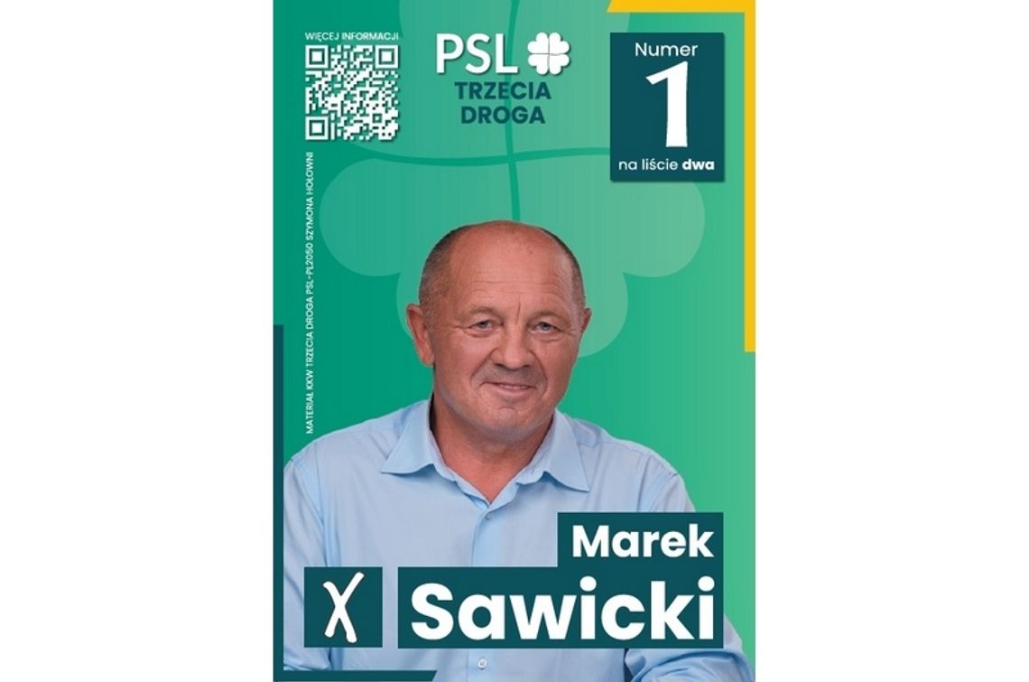 Najważniejsze punkty programowe kandydata na Posła Marka Sawickiego