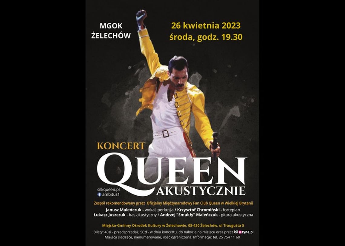 Największe przeboje Queen w Żelechowie