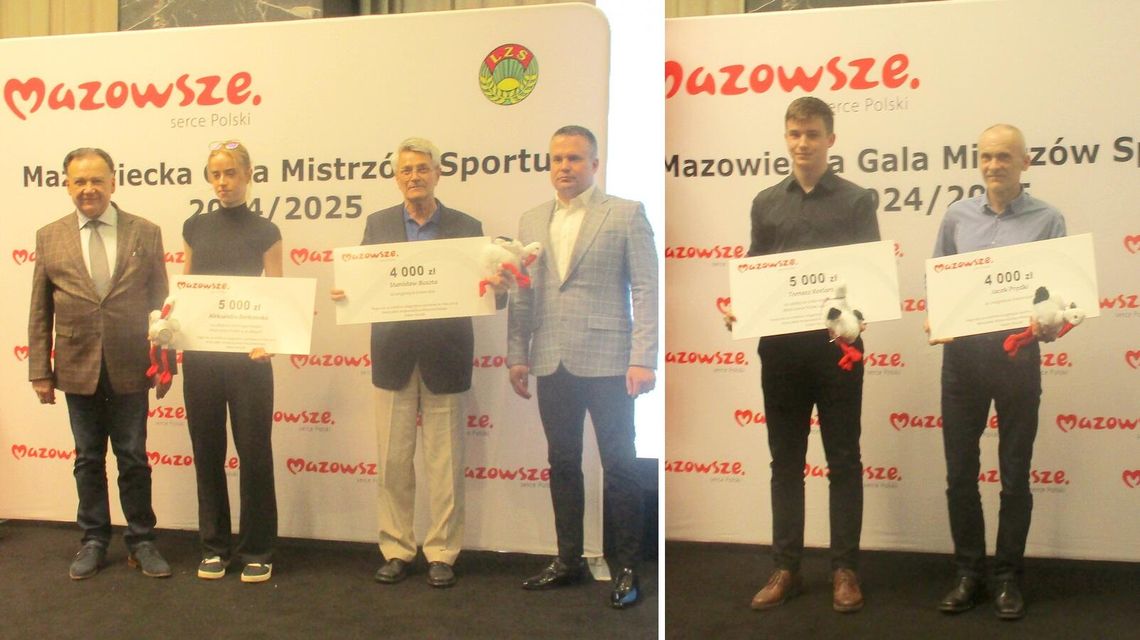 Nasi wyróżnieni na Mazowieckiej Gali Mistrzów Sportu