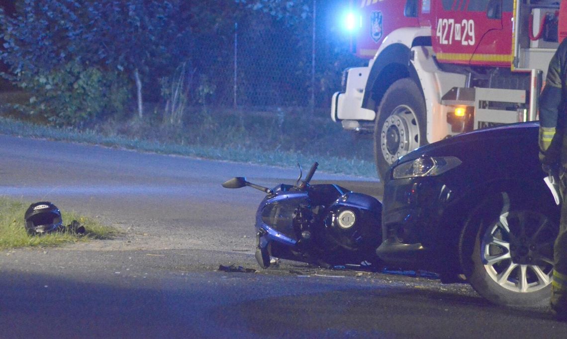 Nastolatek na motocyklu potrącony pod Garwolinem
