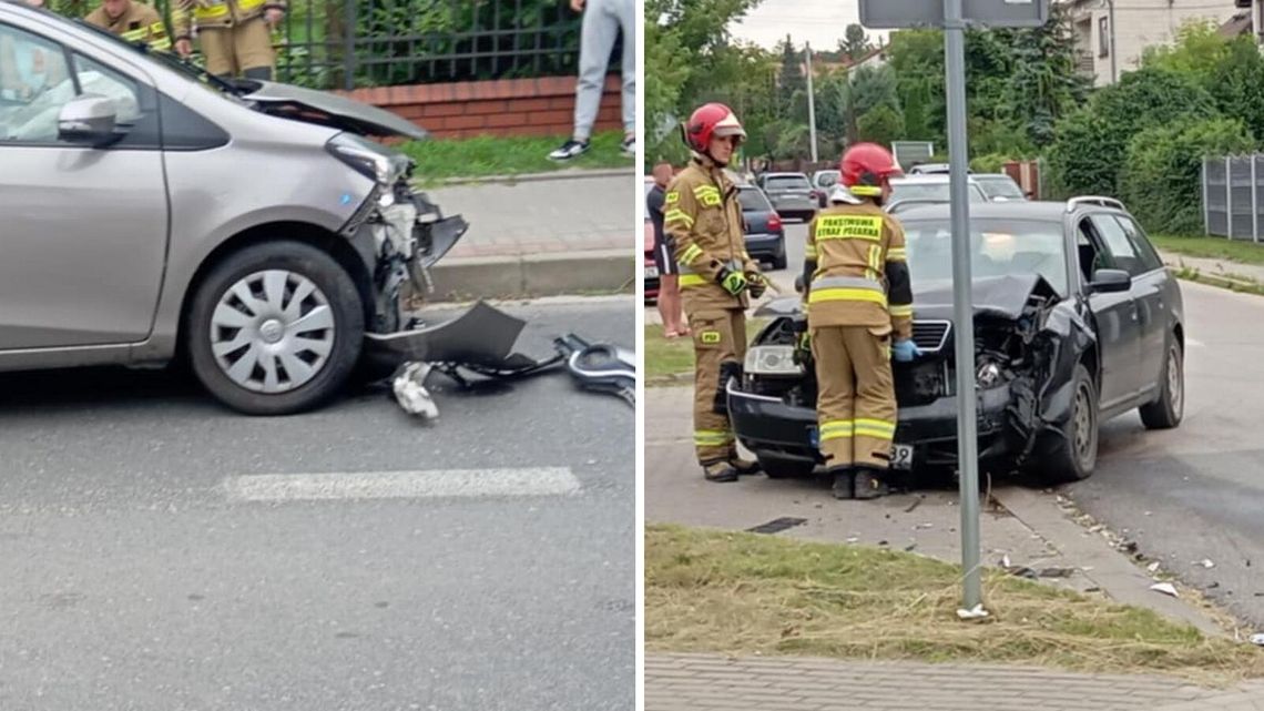 Nie ustąpiła pierwszeństwa podczas skręcania