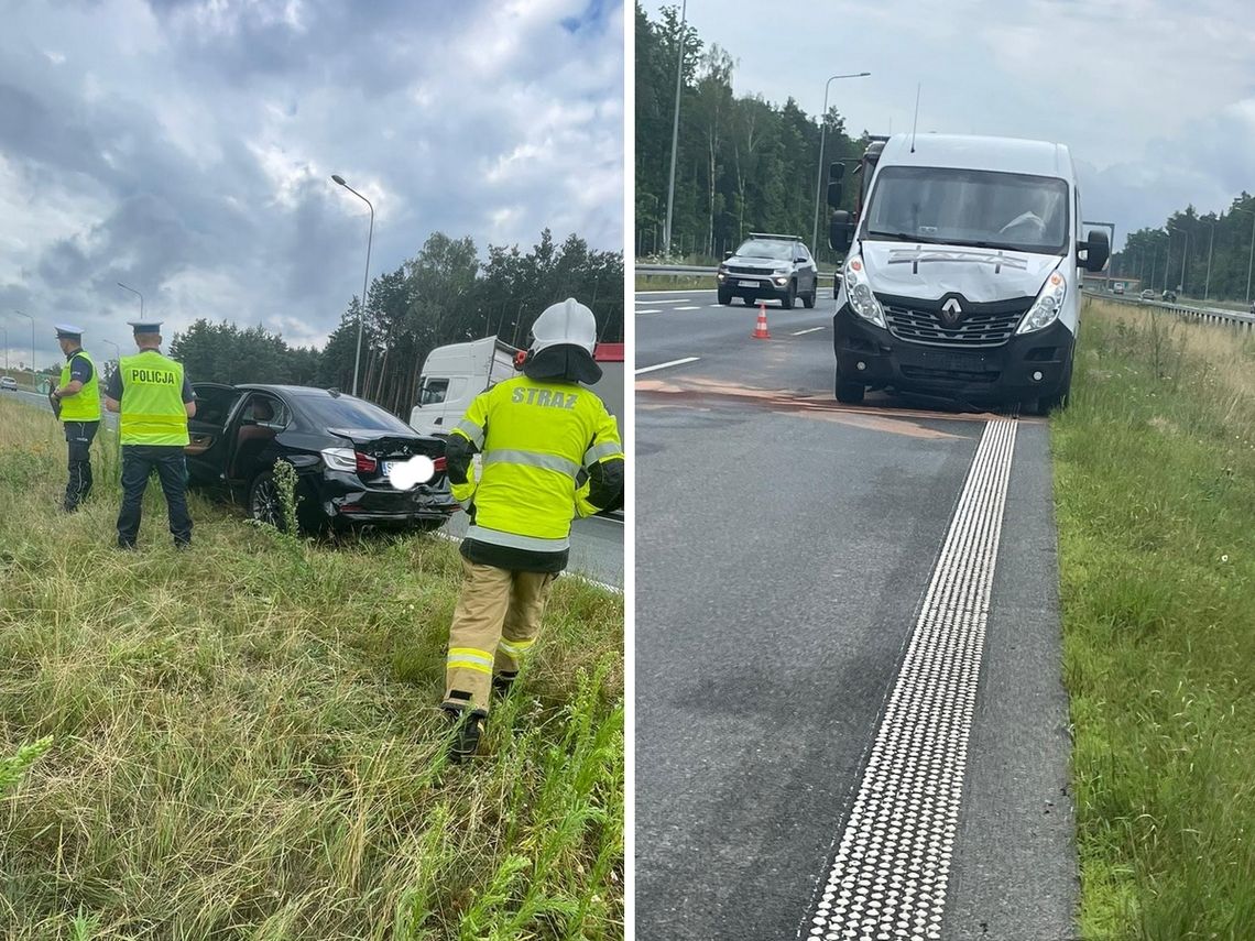 Niedzielne wypadki na drogach powiatu