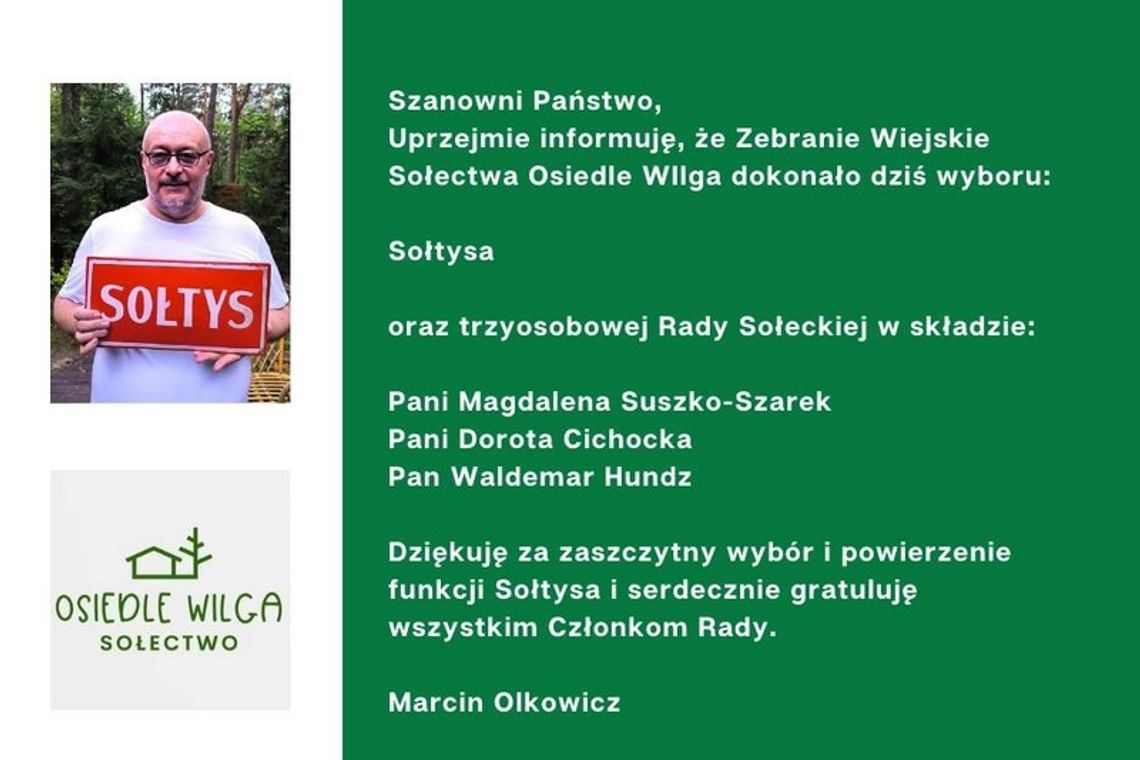 Nowe sołectwo ma sołtysa