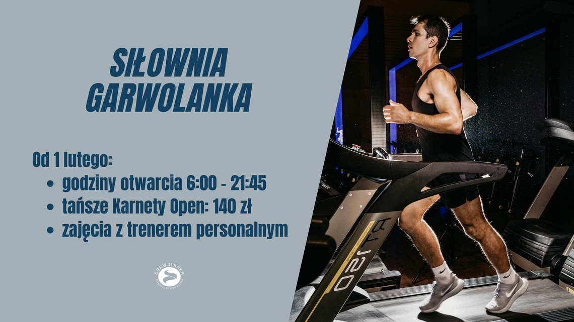 Nowości dla klientów na siłowni miejskiej „Garwolanka”