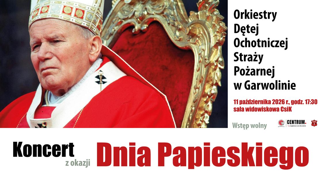 Orkiestra Dęta OSP Garwolin zagra koncert z okazji Dnia Papieskiego Orkiestra Dęta OSP Garwolin zagra koncert z okazji Dnia Papieskiego