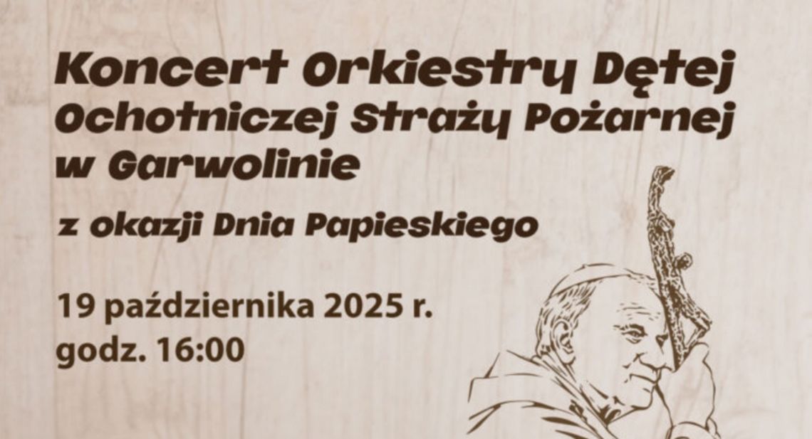 Orkiestra zagra z okazji Dnia Papieskiego