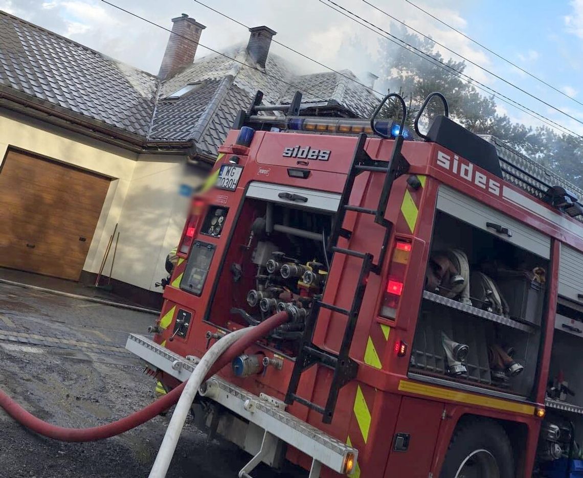 Palił się dom w Łaskarzewie