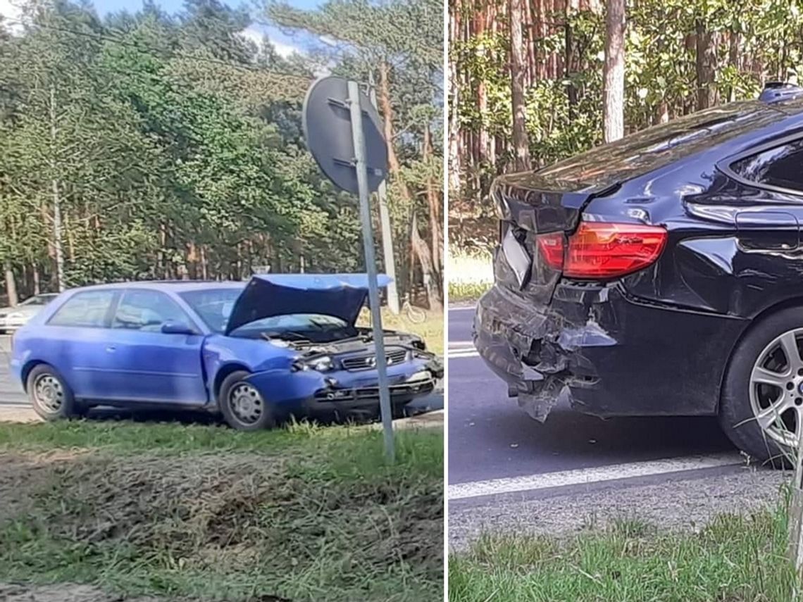 Pijany motocyklista ściął znak