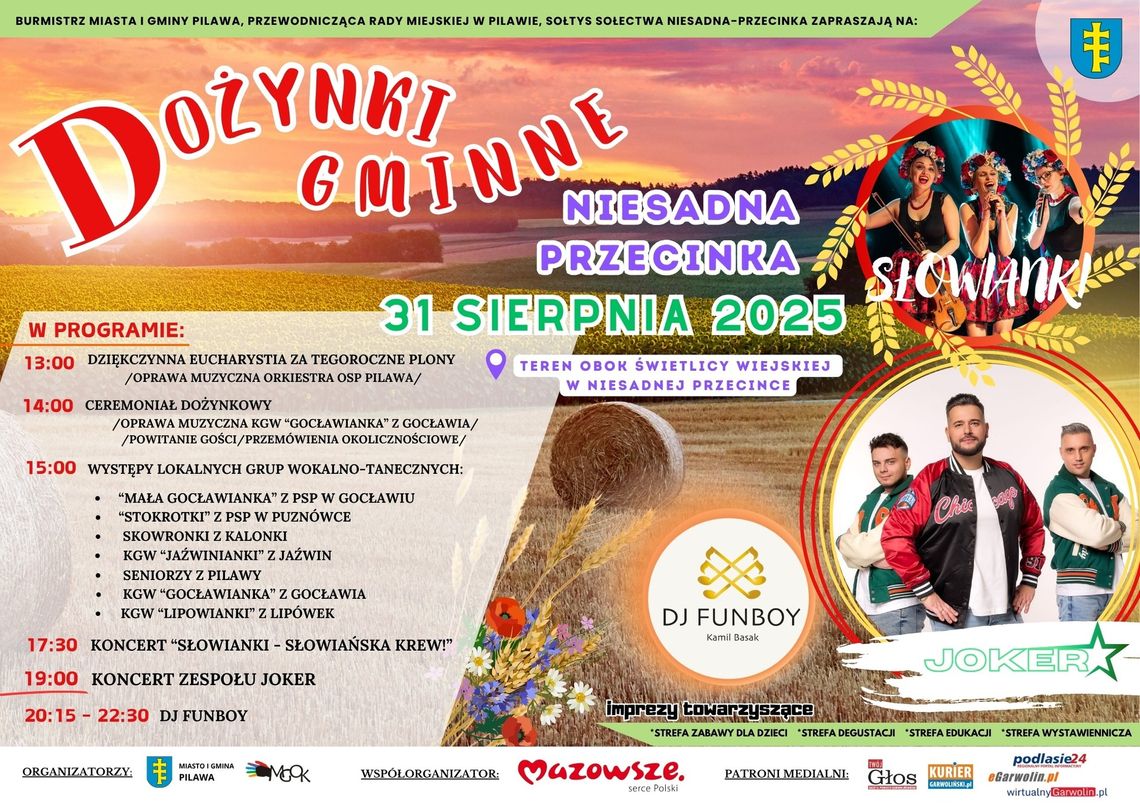 Pilawskie dożynki na zakończenie wakacji