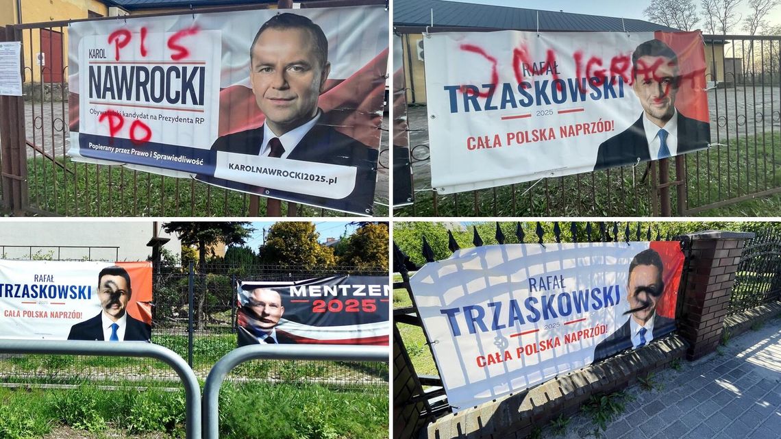 Kampania pod napięciem. Rośnie liczba incydentów z plakatami wyborczymi