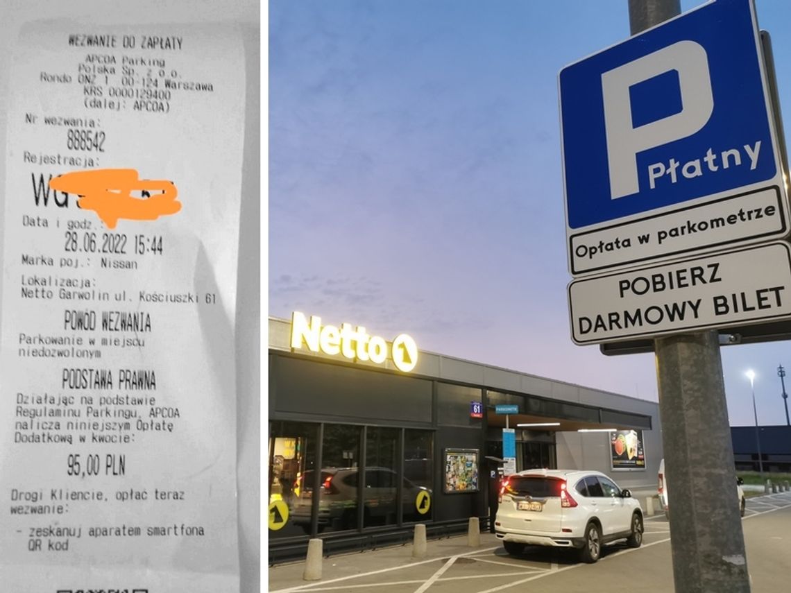 Płatny parking pod Netto. Czytelniczka ostrzega