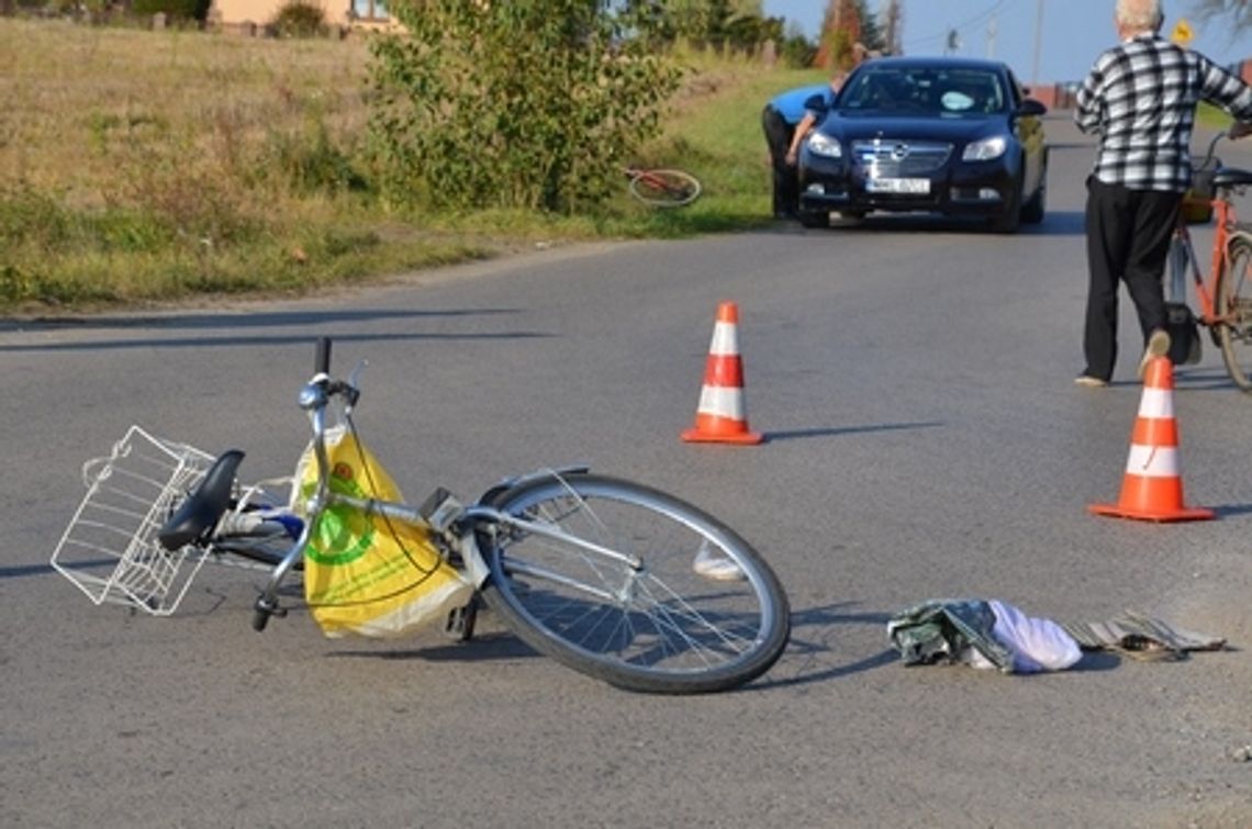 Po zderzeniu z rowerzystą zaparkował w rowie