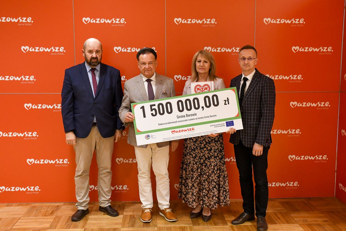 Półtora miliona złotych dla gminy Borowie Półtora miliona złotych dla gminy Borowie
