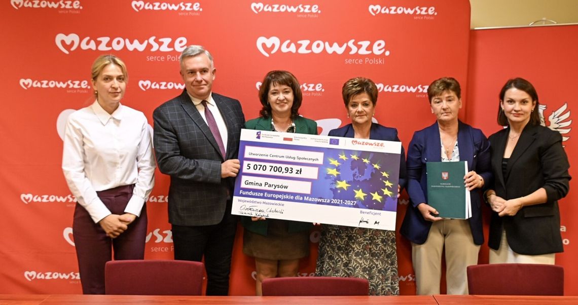 Ponad 5 mln zł z UE dla gminy Parysów