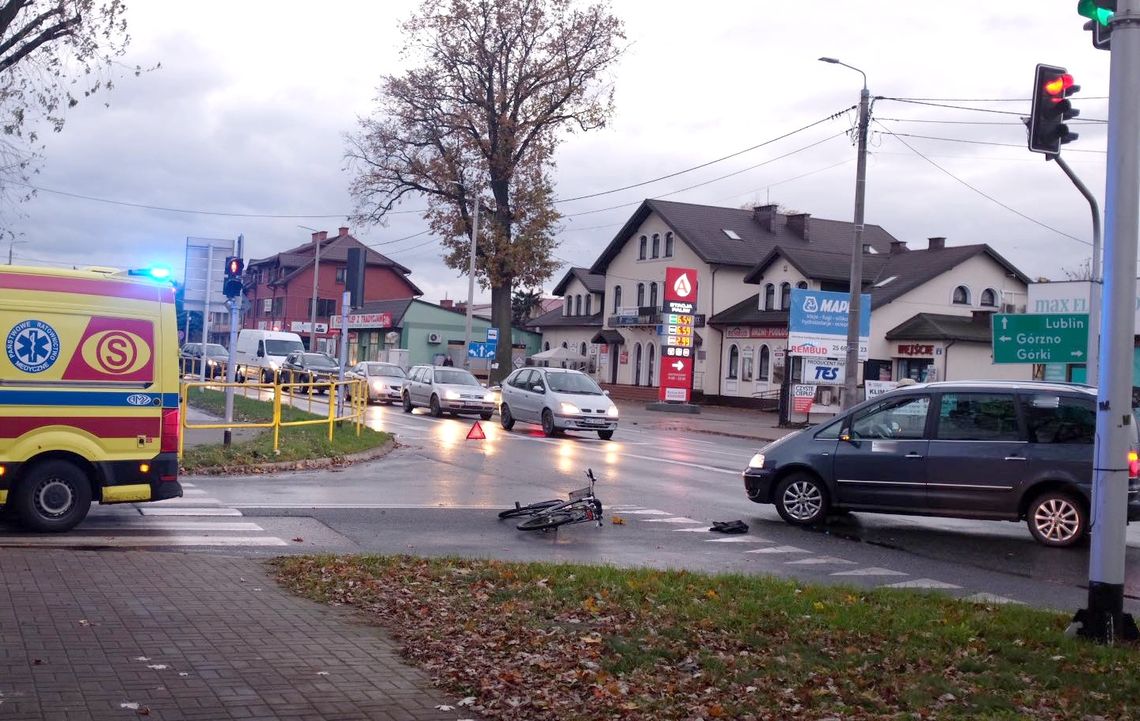 Potrącenie rowerzysty. Na pomoc ruszył policjant