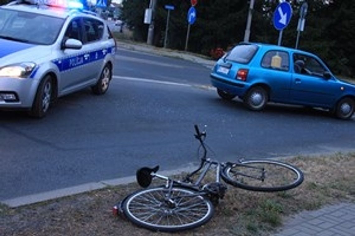 Potrącenie rowerzysty w Garwolinie