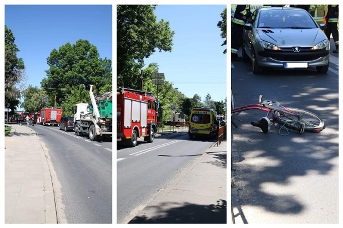 Potrącenie w Rudzie. Droga nieprzejezdna