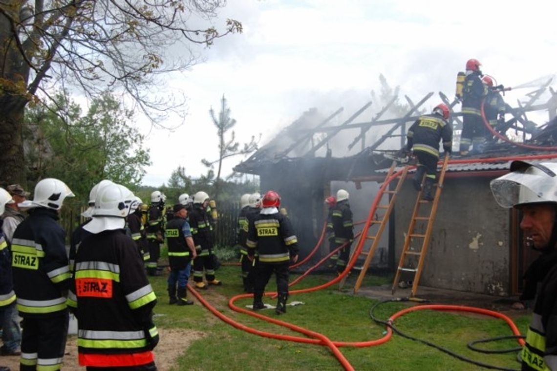 Pożar domu w Feliksinie