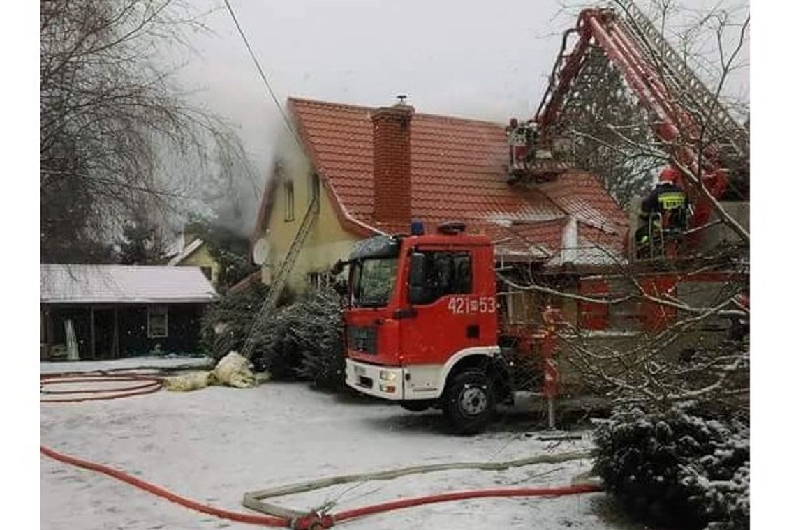 Pożar domu w Rudzie Tarnowskiej