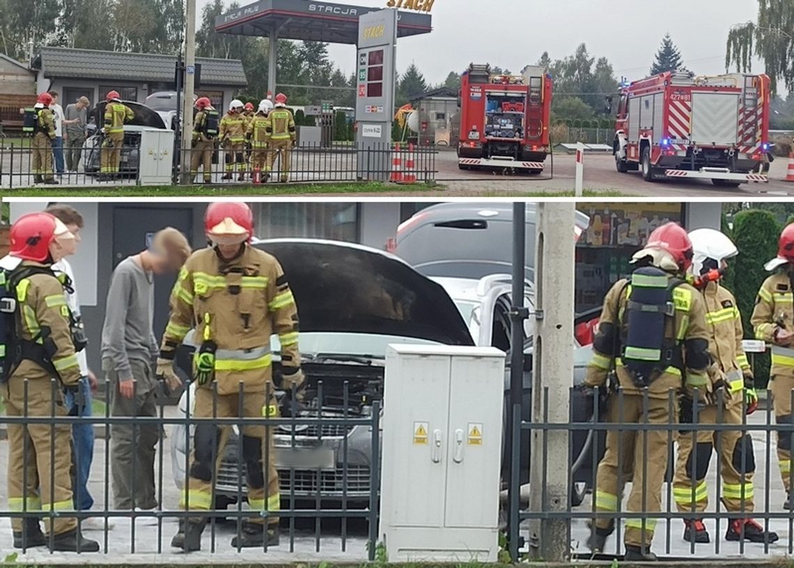 Pożar na stacji benzynowej