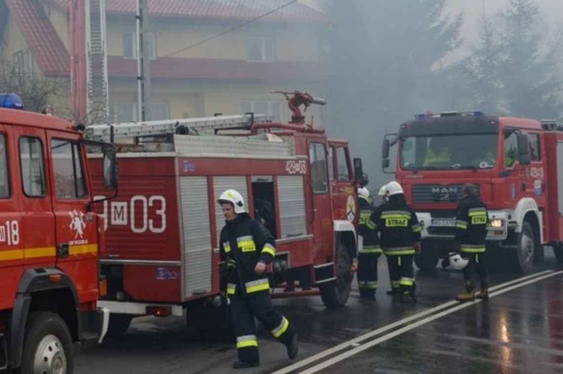 Pożar pizzerii w Wildze