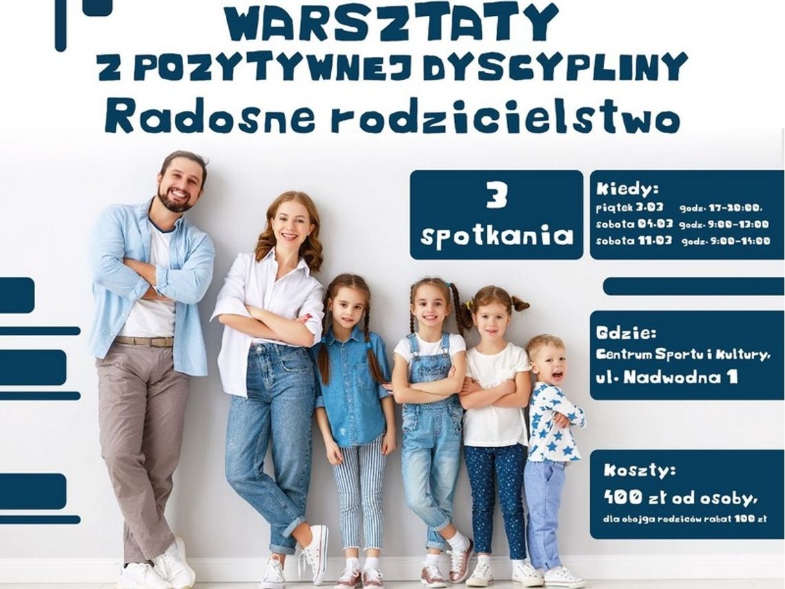 Pozytywna dyscyplina! Warsztaty dla rodziców