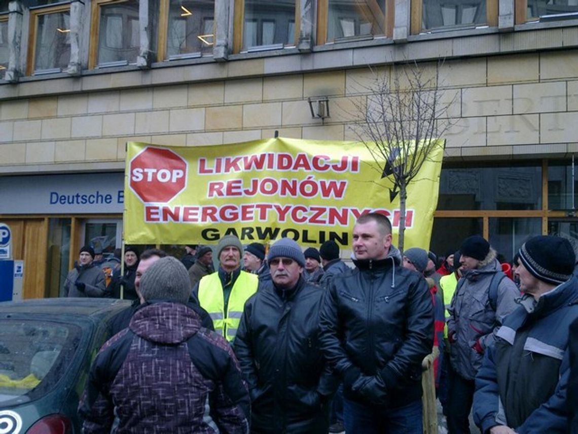 Pracownicy PGE protestują