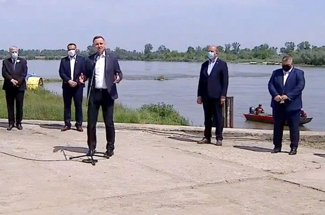 Prezydent Duda inauguruje budowę mostu maciejowickiego [wideo]