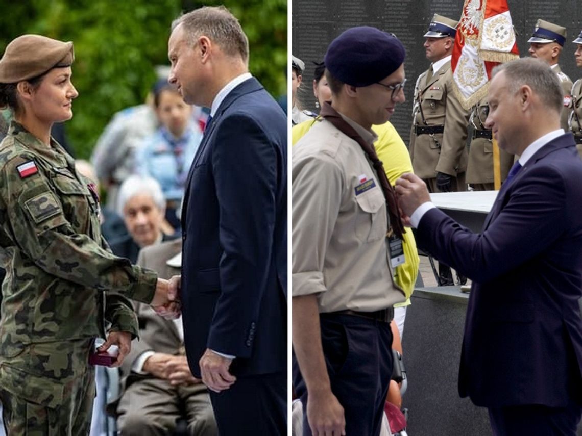 Prezydent odznaczył żołnierza i skauta z Garwolina