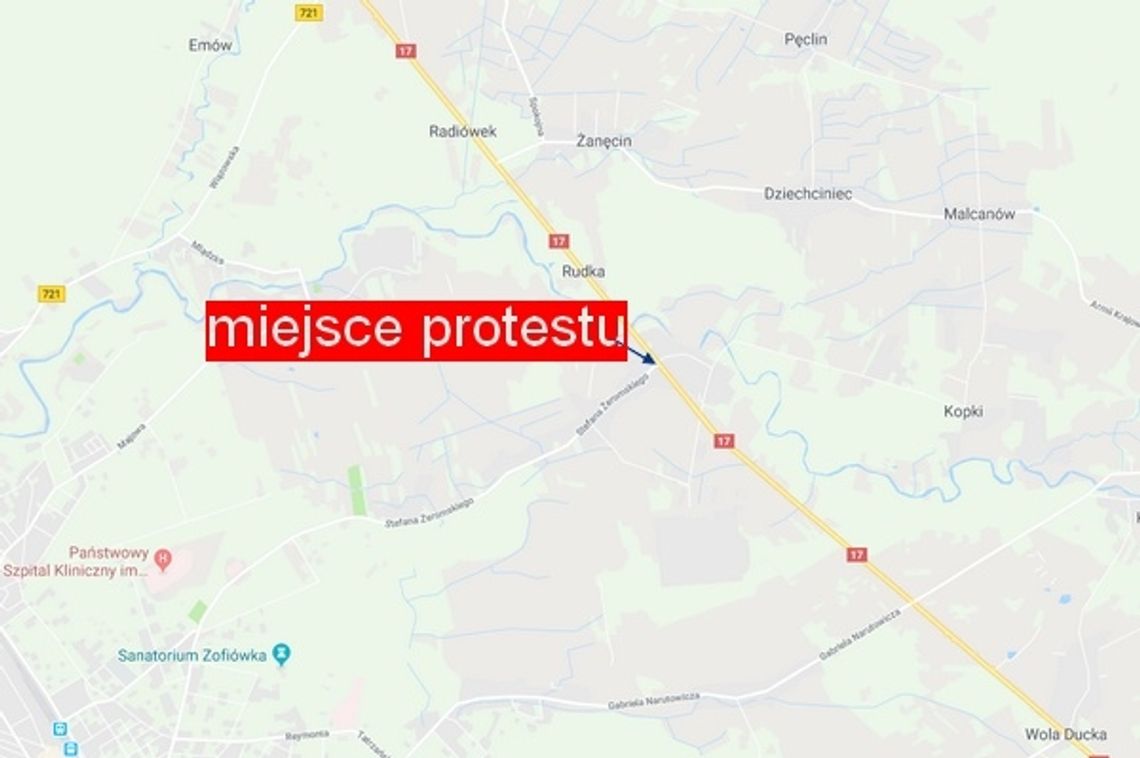 Protest w Otwocku. Zablokują DK nr 17 w godzinach szczytu