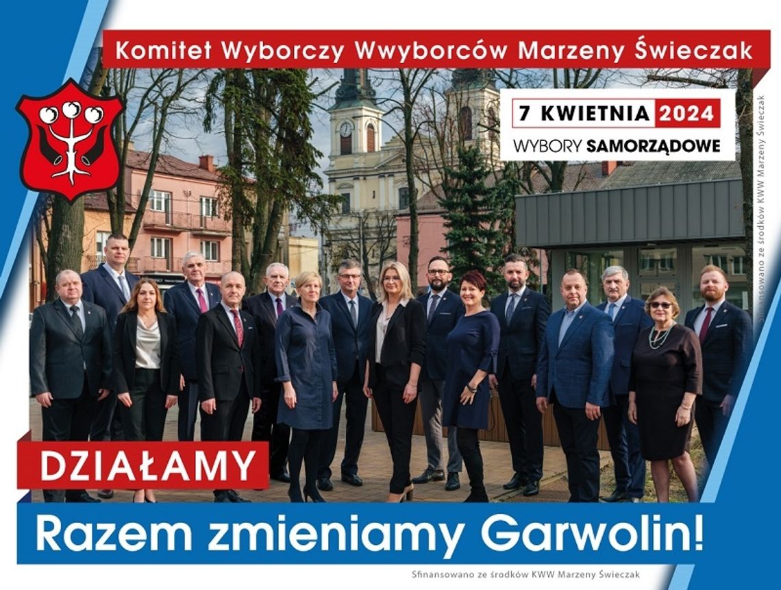 Razem zmieniamy Garwolin! Sprawdź, kto może być Twoim radnym