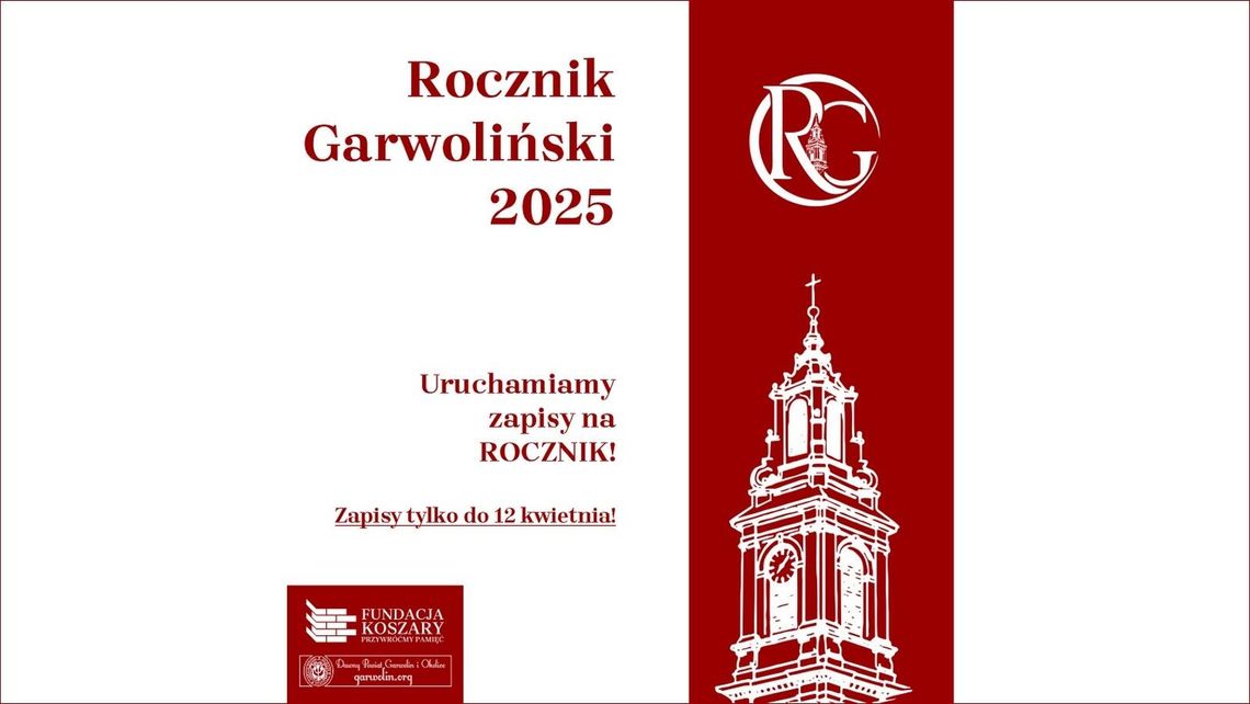 „Rocznik Garwoliński 2025” gotowy. 330 stron historii regionu trafi do czytelników w maju „Rocznik Garwoliński 2025” gotowy. 330 stron historii regionu trafi do czytelników w maju