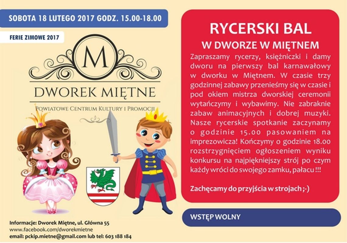 Rycerski Bal w dworze w Miętnem