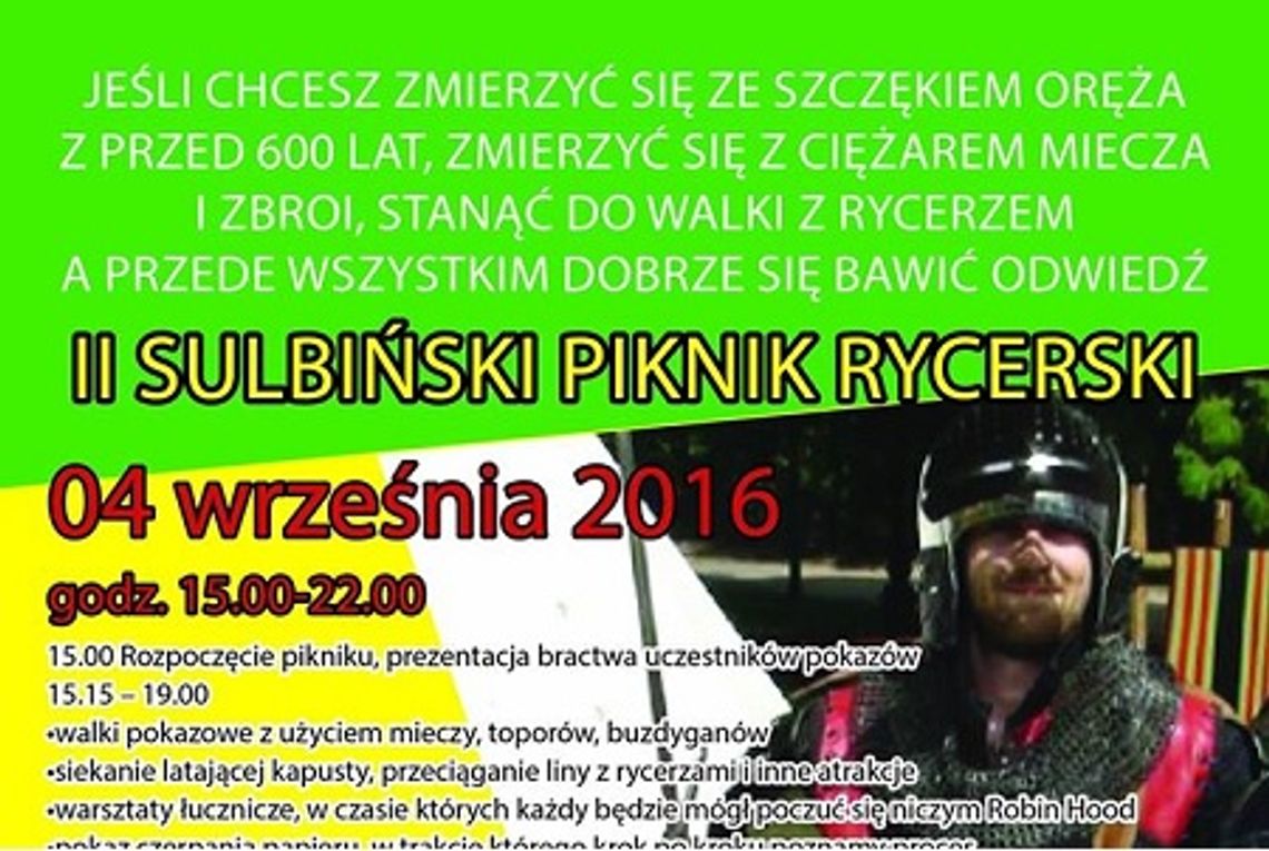 Rycerze dla Filipa ? piknik w Sulbinach