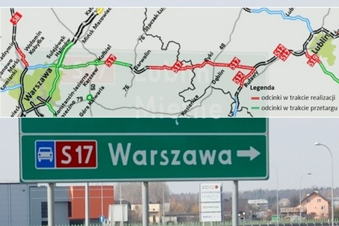 S17 do Warszawy coraz bliżej