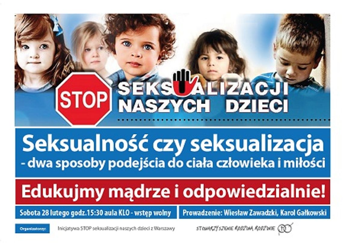 Seksualność czy seksualizacja? Rodzina Rodzinie zaprasza na spotkanie