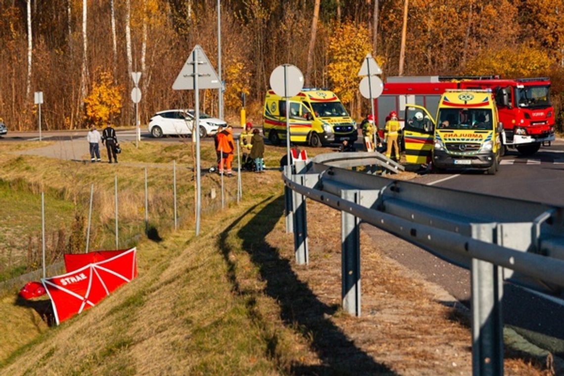 Śmiertelny wypadek motocyklisty