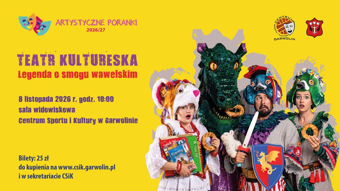 Smok czy smog? Teatr Kultureska i historie z Wawelu Smok czy smog? Teatr Kultureska i historie z Wawelu