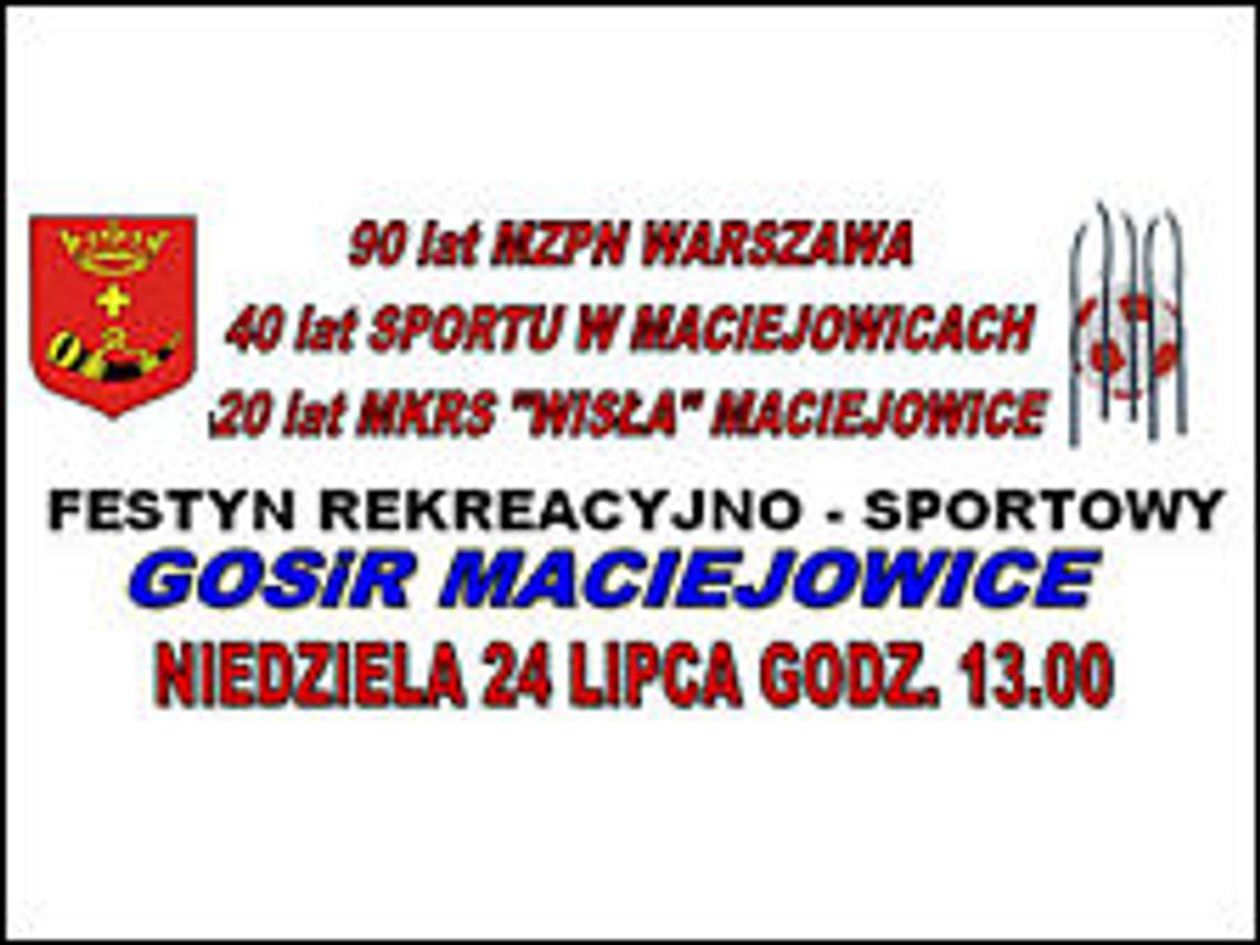 Sportowa niedziela w Maciejowicach