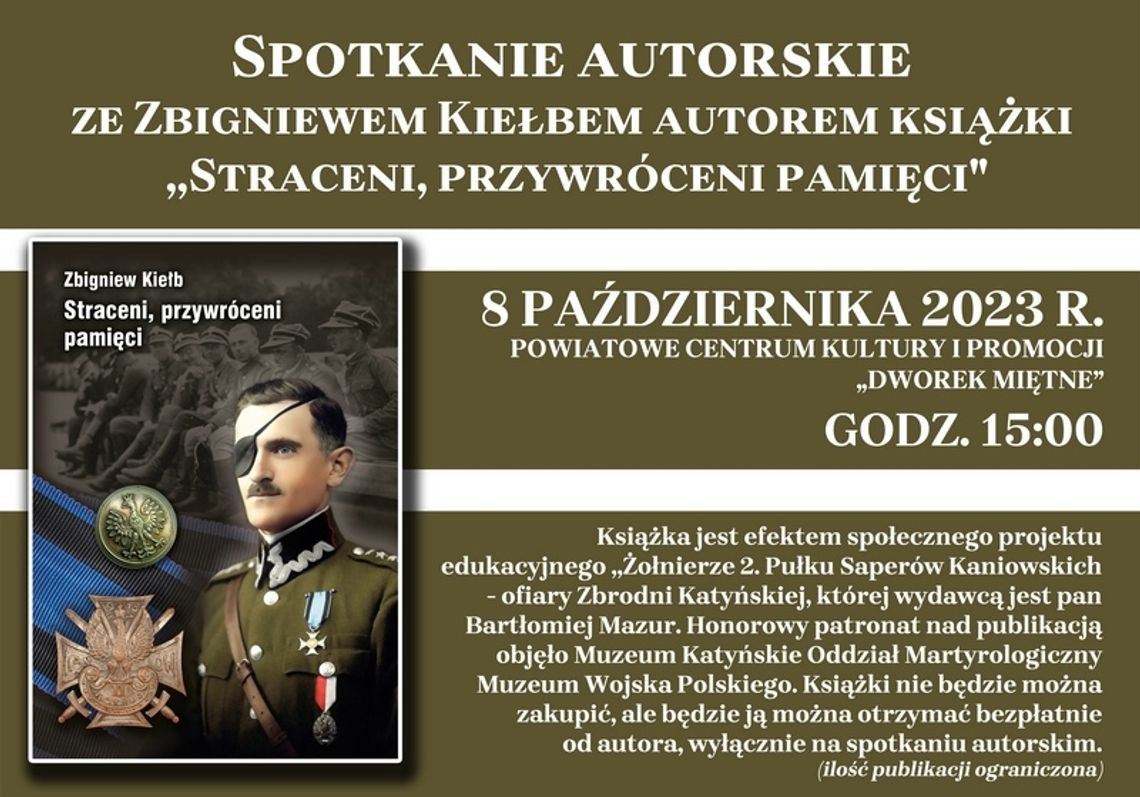 Spotkanie autorskie ze Zbigniewem Kiełbem