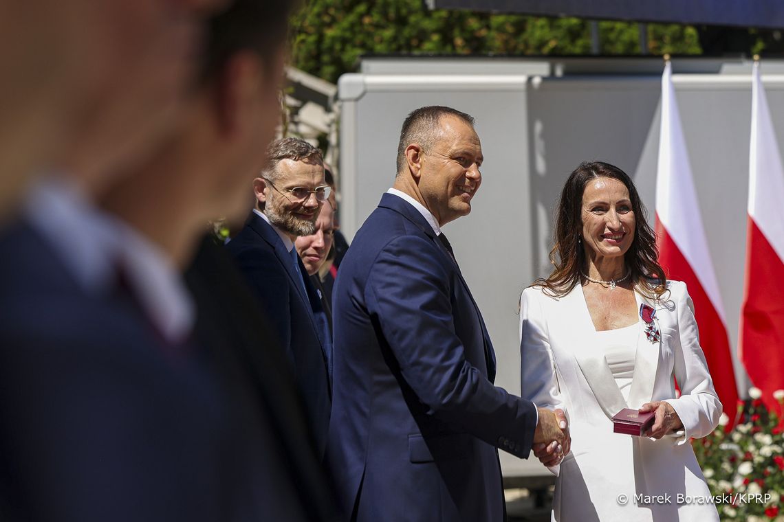 Starosta powiatu odznaczona przez prezydenta