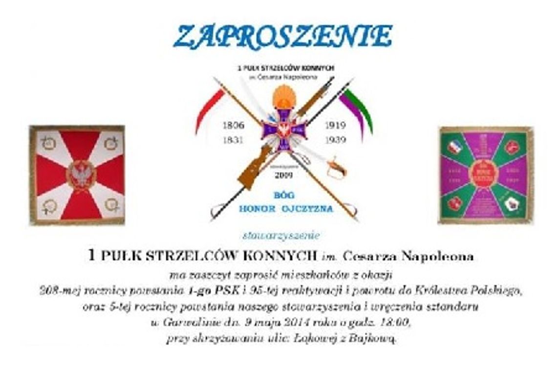 Stowarzyszenie I Pułku Strzelców Konnych będzie miało sztandar