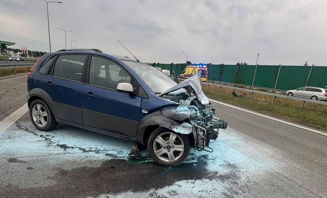 Stracił panowanie nad autem na S17 Stracił panowanie nad autem na S17