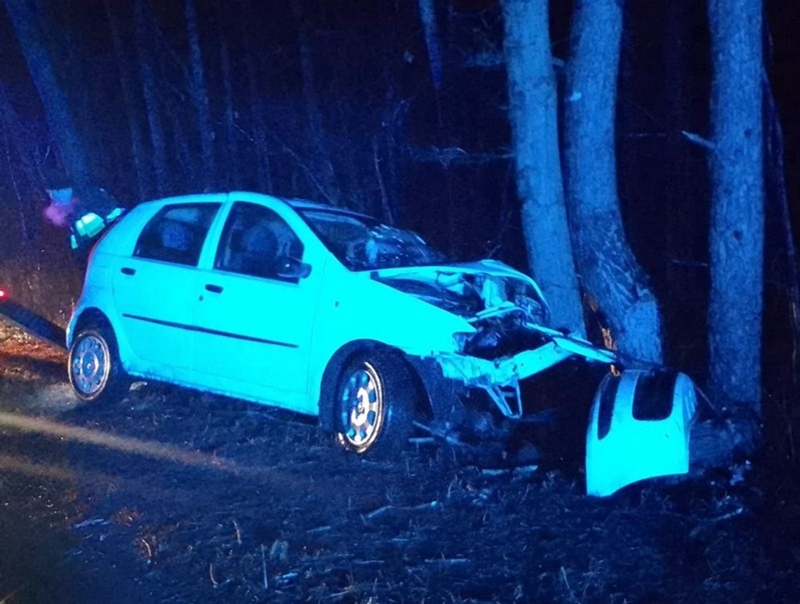 Straciła panowanie nad autem